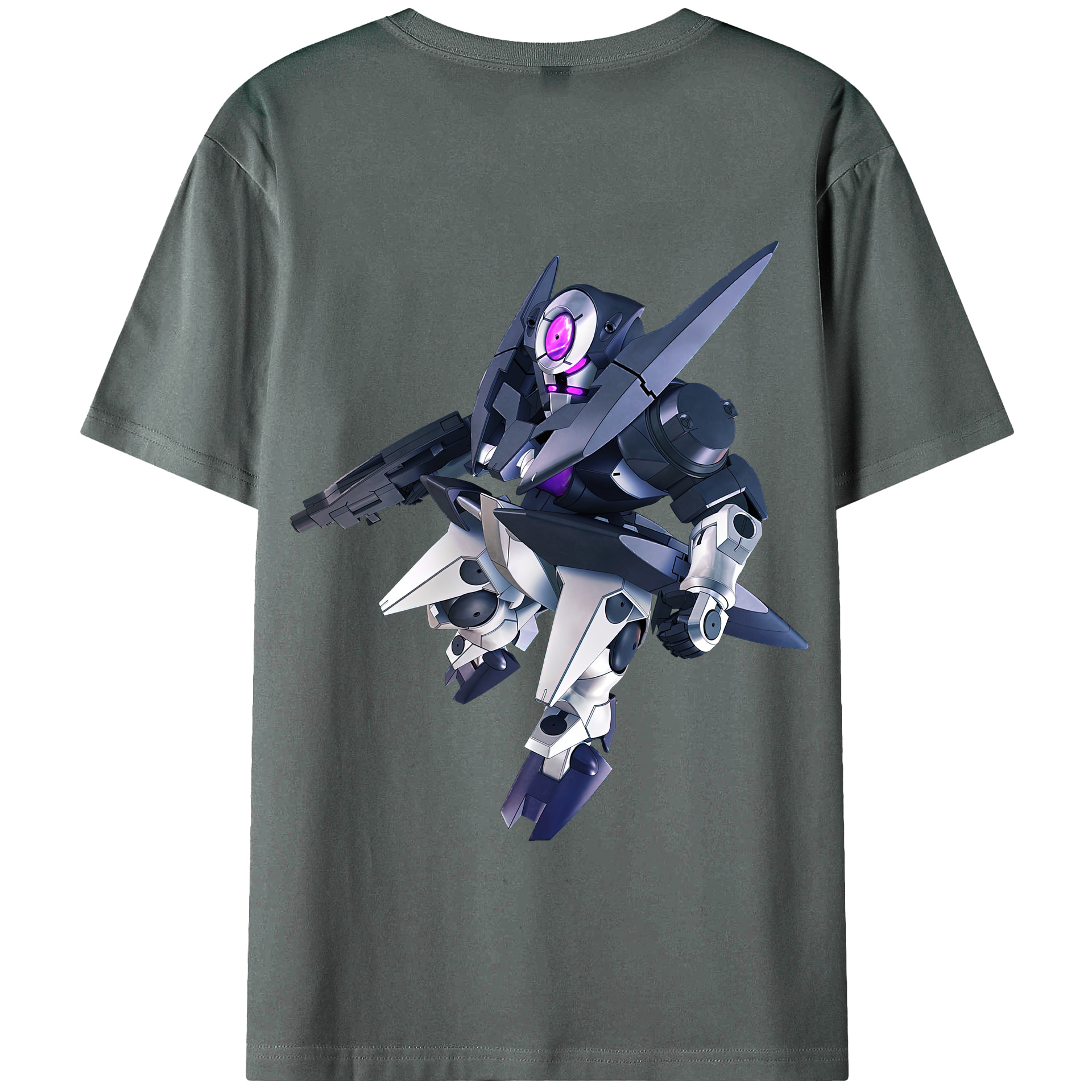 （画像用） 機動戦士ガンダム Mobile Suit Gundam 綿100％半袖Tシャツ（背面プリント）